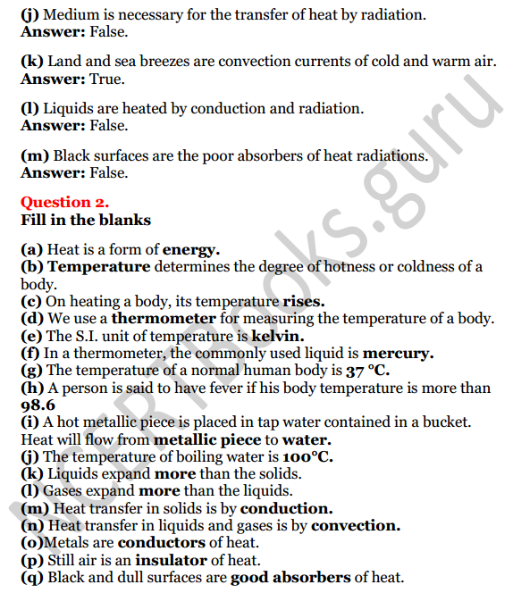 case study questions class 7 heat