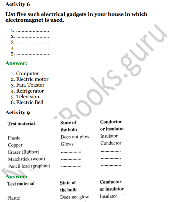 Selina Concise Physics Class 7 ICSE Solutions Chapter 7 Electricity and Magnetism 1