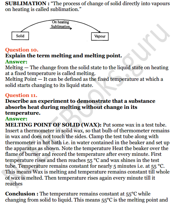 Selina Concise Physics Class 8 ICSE Solutions Chapter 1 Matter 10