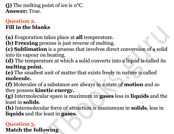 Selina Concise Physics Class 8 ICSE Solutions Chapter 1 Matter 2