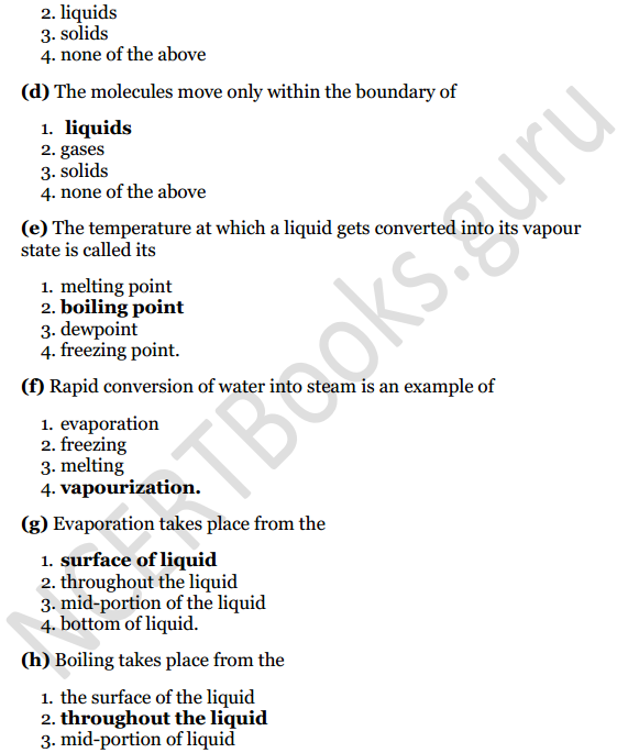Selina Concise Physics Class 8 ICSE Solutions Chapter 1 Matter 4