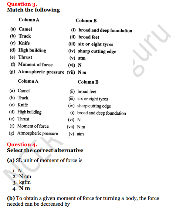 Selina Concise Physics Class 8 ICSE Solutions Chapter 3 Force and Pressure 3