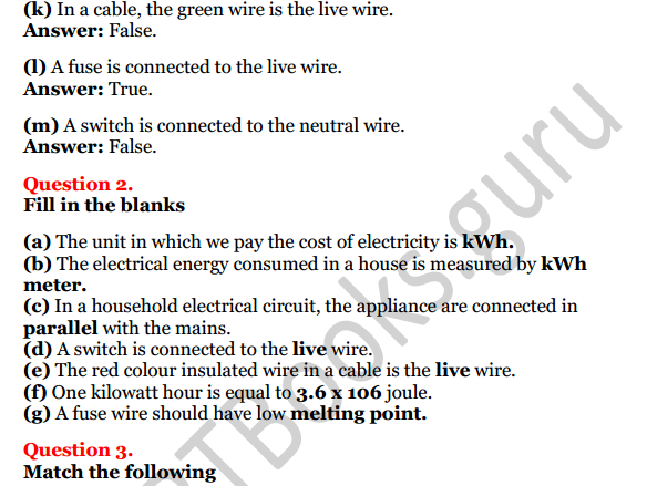 Selina Concise Physics Class 8 ICSE Solutions Chapter 8 Electricity 2