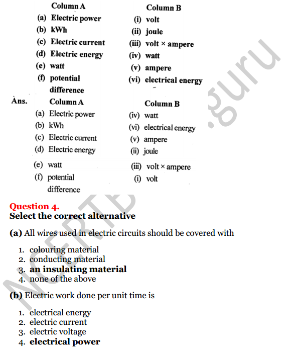 Selina Concise Physics Class 8 ICSE Solutions Chapter 8 Electricity 3