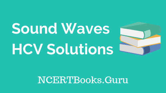 Sound Waves HCV Solutions