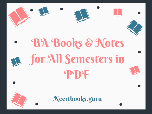 BA books & study materials for all semesters in pDF