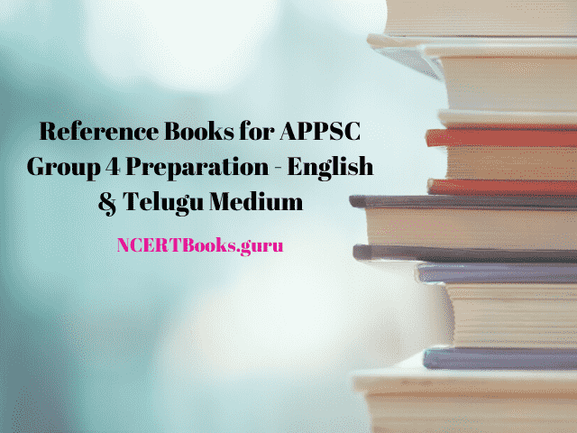 Reference Books for APPSC Group 4