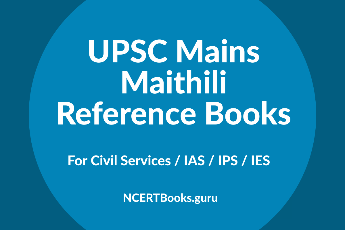 UPSC Mains Maithili Reference Books