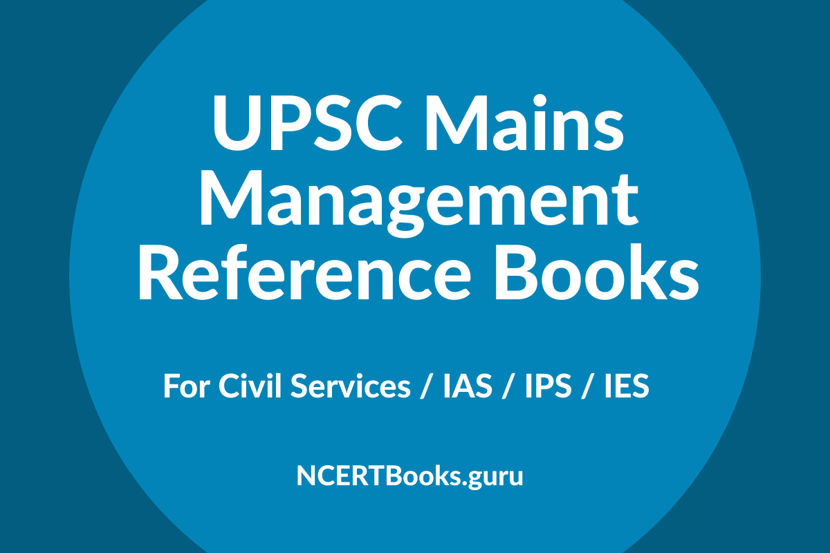 UPSC Mains Management Reference Books