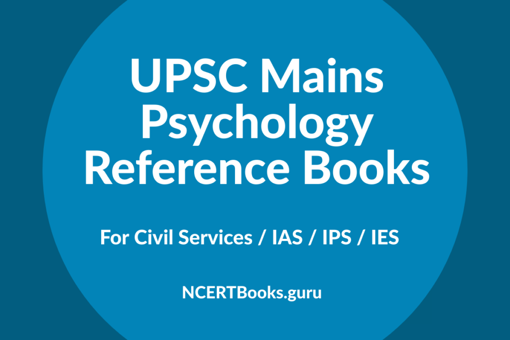 UPSC Mains Psychology Reference Books