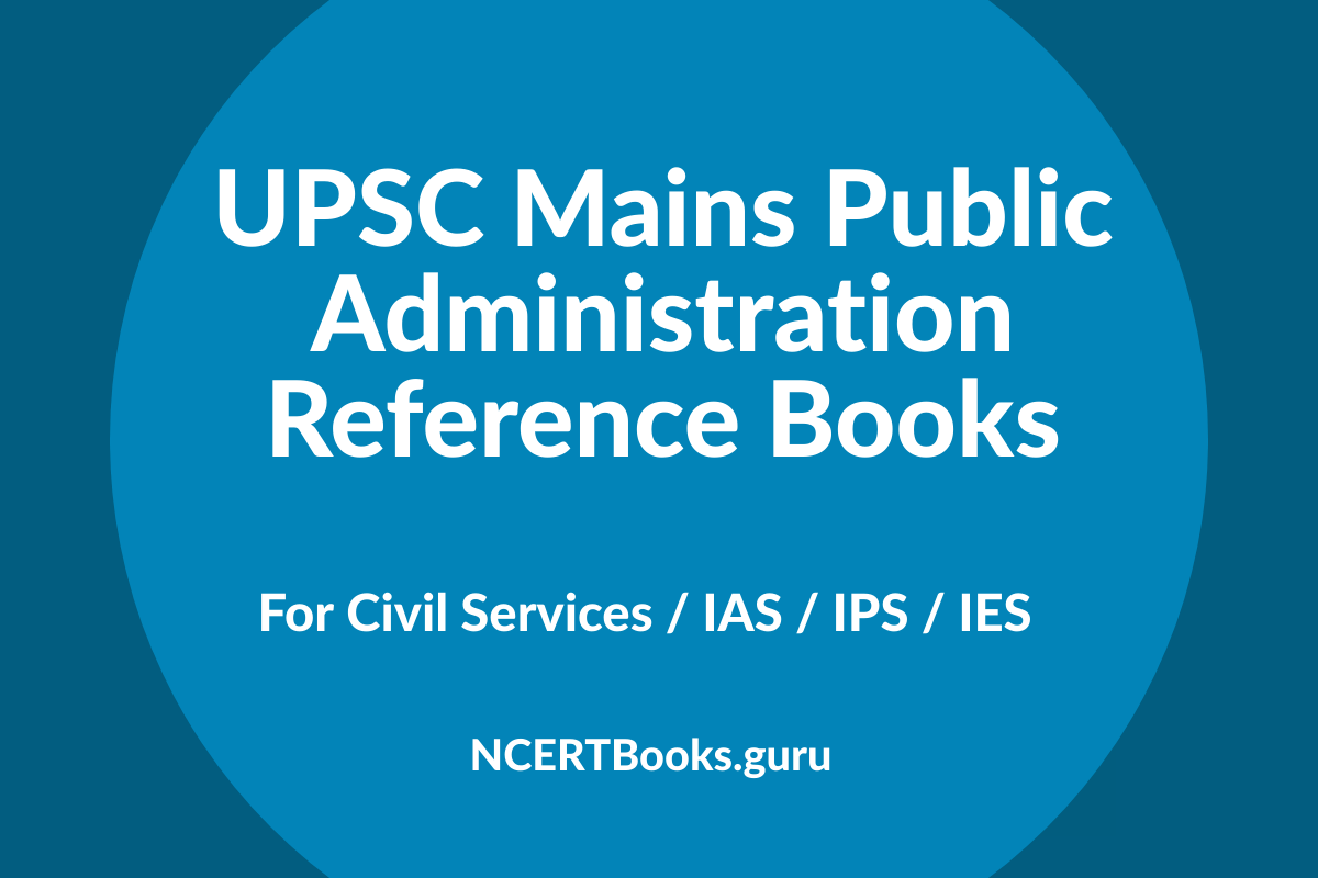 UPSC Mains Public Administration Reference Books