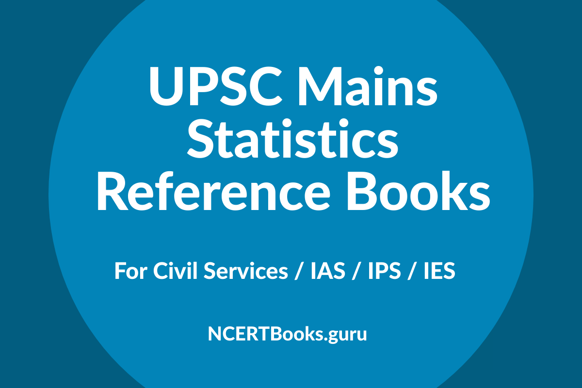 UPSC Mains Statistics Reference Books