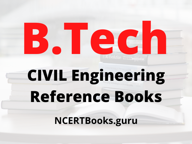 B.Tech Civil Engineering Reference Books