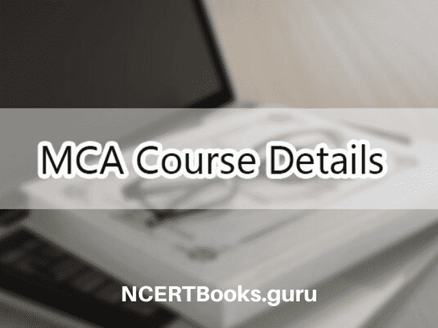 MCA Course Details