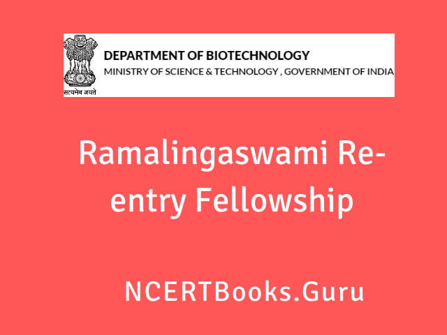 Ramalingaswami Re-entry Fellowship