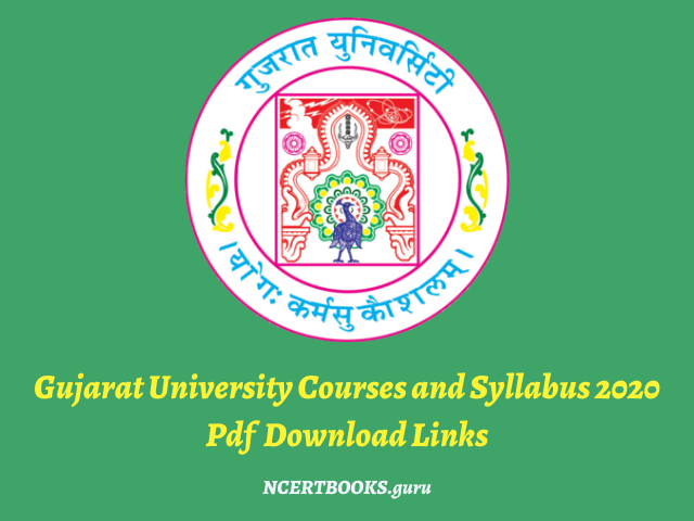 phd course work gujarat university