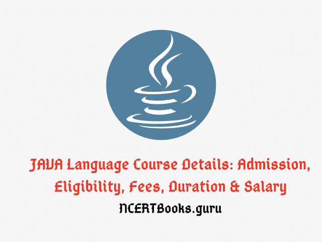 Java Language Course Details