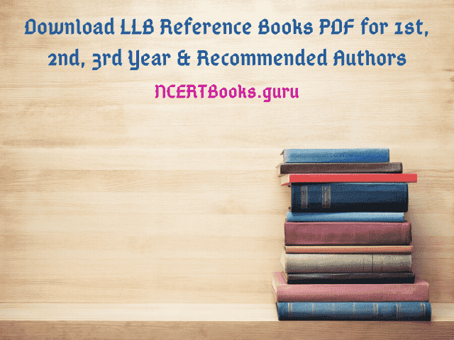 LLB Reference Books