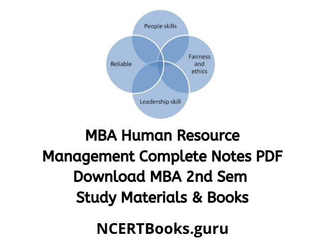 MBA Human Resource Management Notes