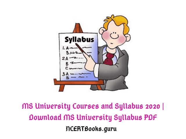 MS University Courses and Syllabus