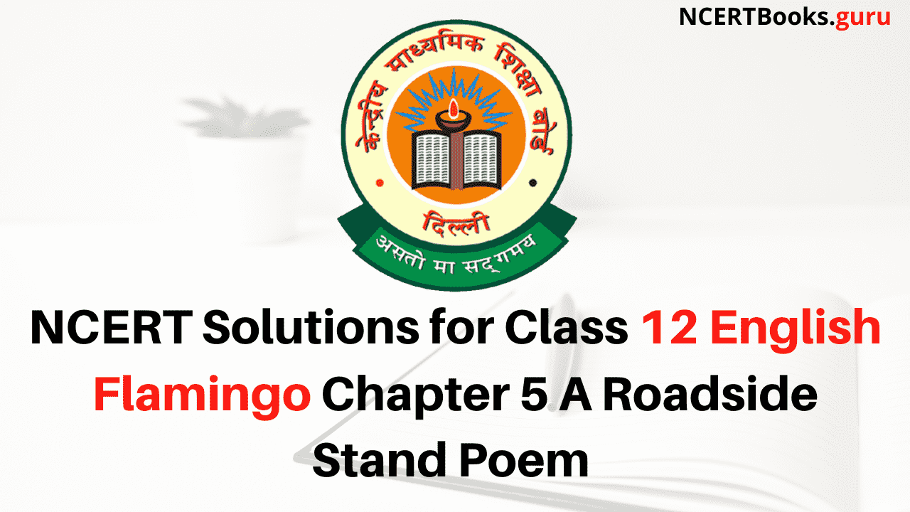 NCERT Solutions for Class 12 English Flamingo Chapter 5 A Roadside Stand Poem