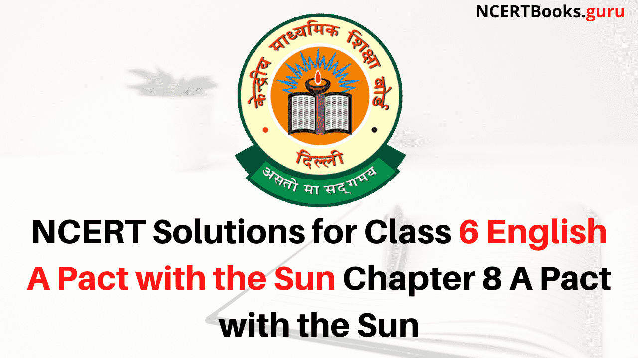 NCERT Solutions for Class 6 English A Pact with the Sun Chapter 8 A Pact with the Sun