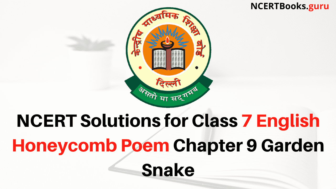 NCERT Solutions for Class 7 English Honeycomb Poem Chapter 9 Garden Snake