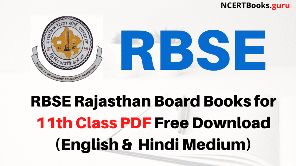 Rajasthan Board Class 11 Books