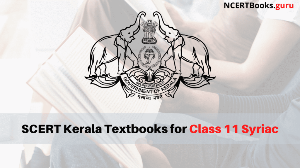 SCERT Kerala Books for Class 11 Syriac