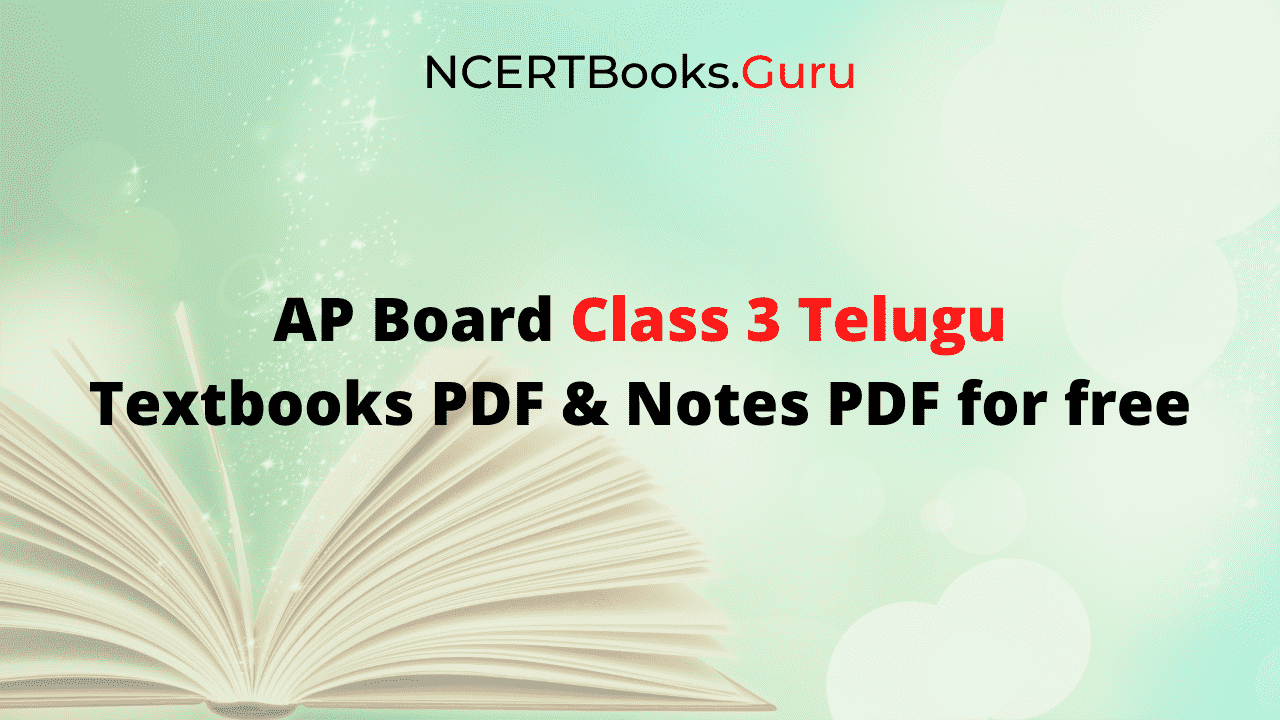 AP SCERT Class 3 Telugu Books