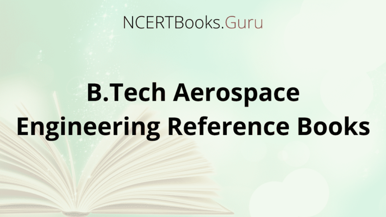 B.Tech Aerospace Engineering Reference Books 2020 PDF & Recommended ...