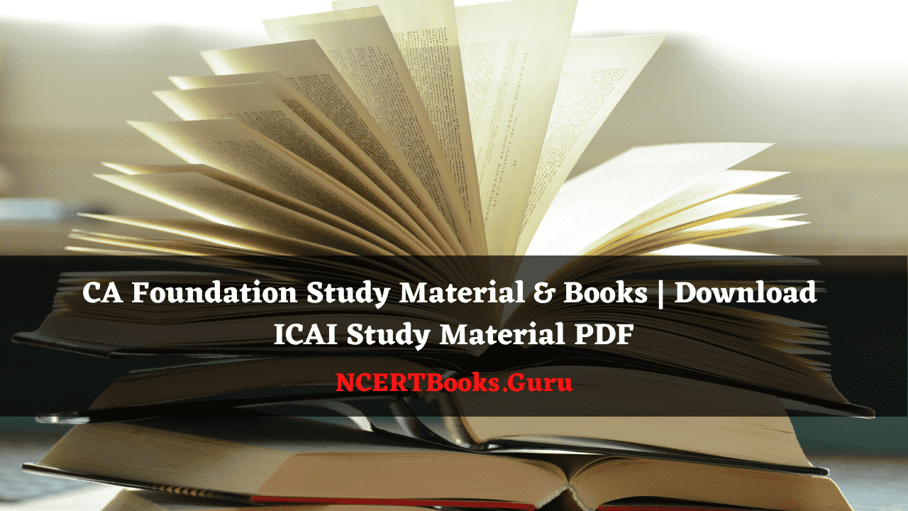 CA Foundation Study Material