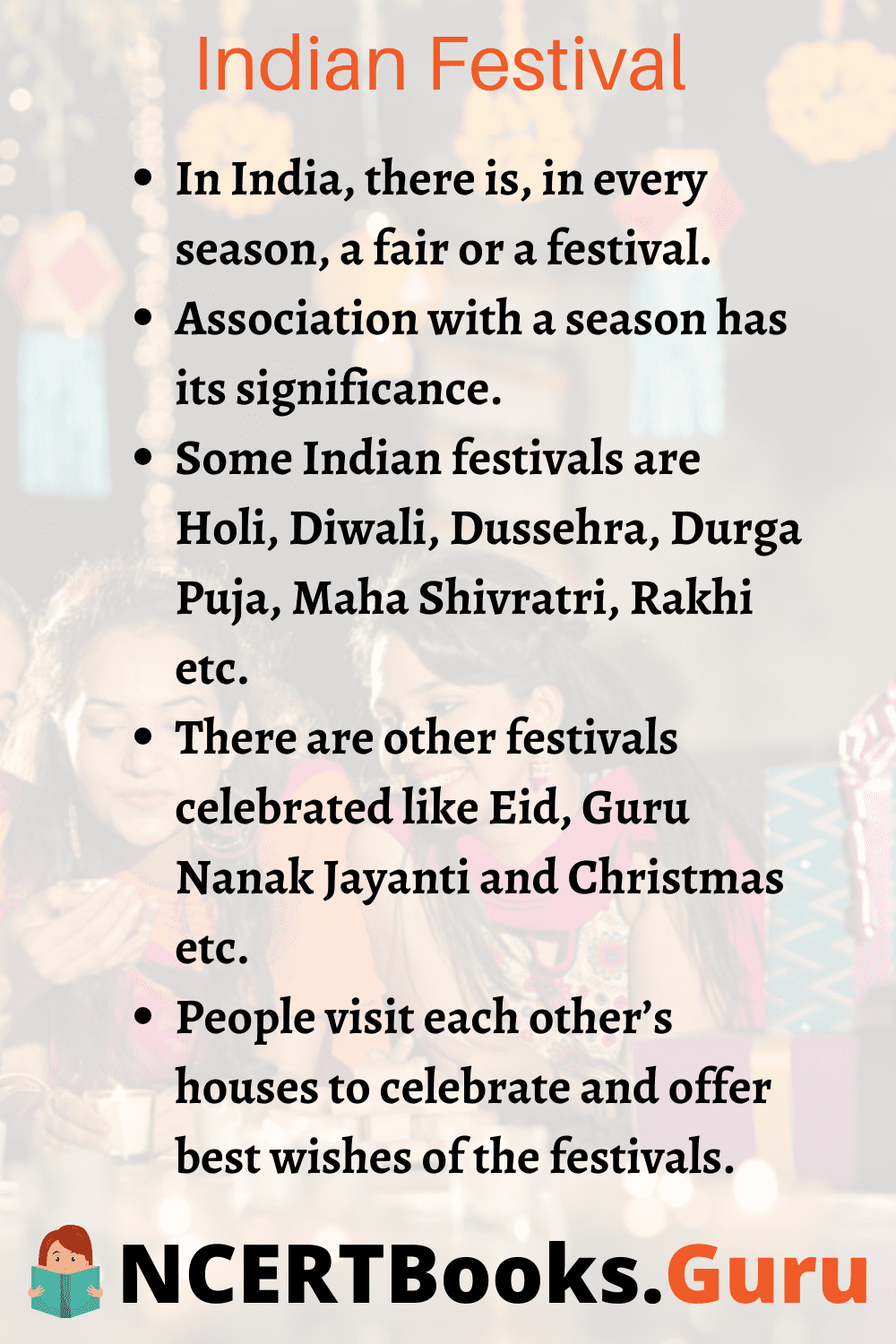 long essay on indian festival