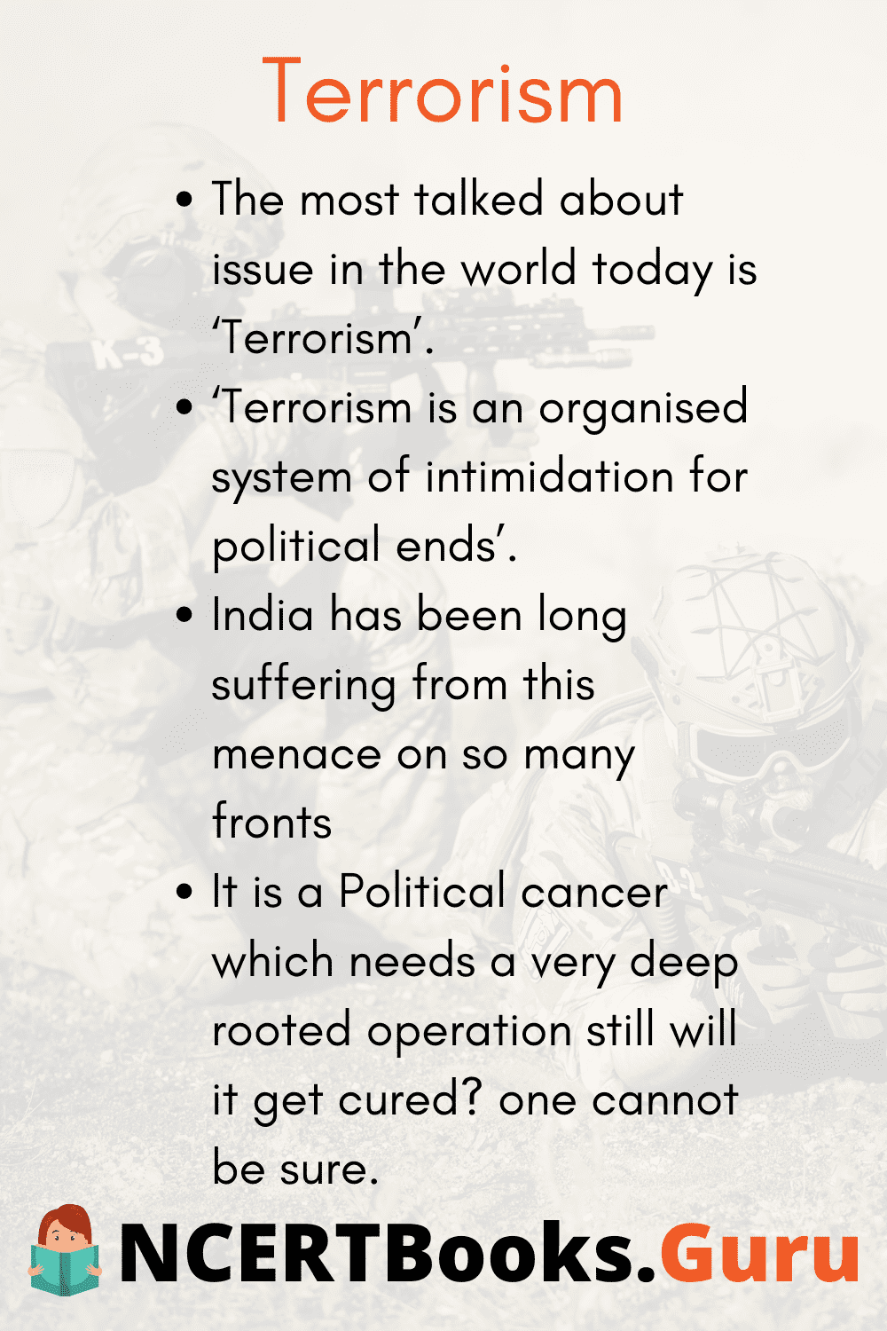 the war against terrorism essay