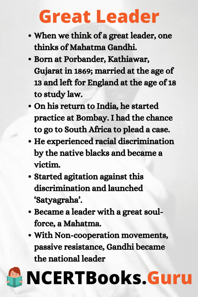 any great leader essay mahatma gandhi