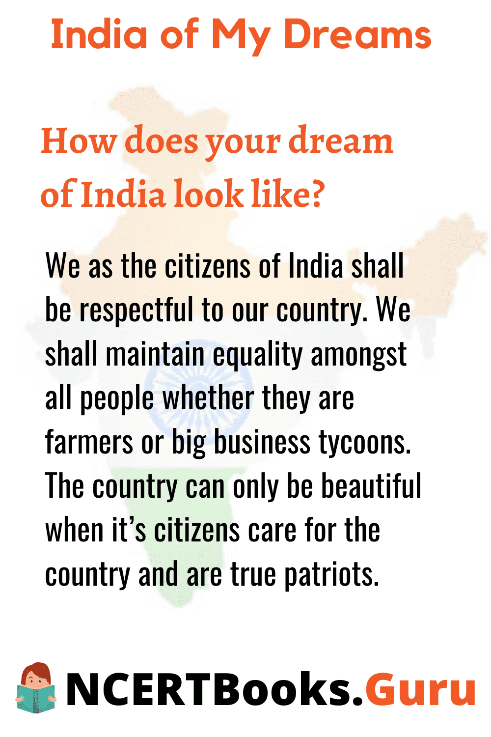 essay on the india of my dreams