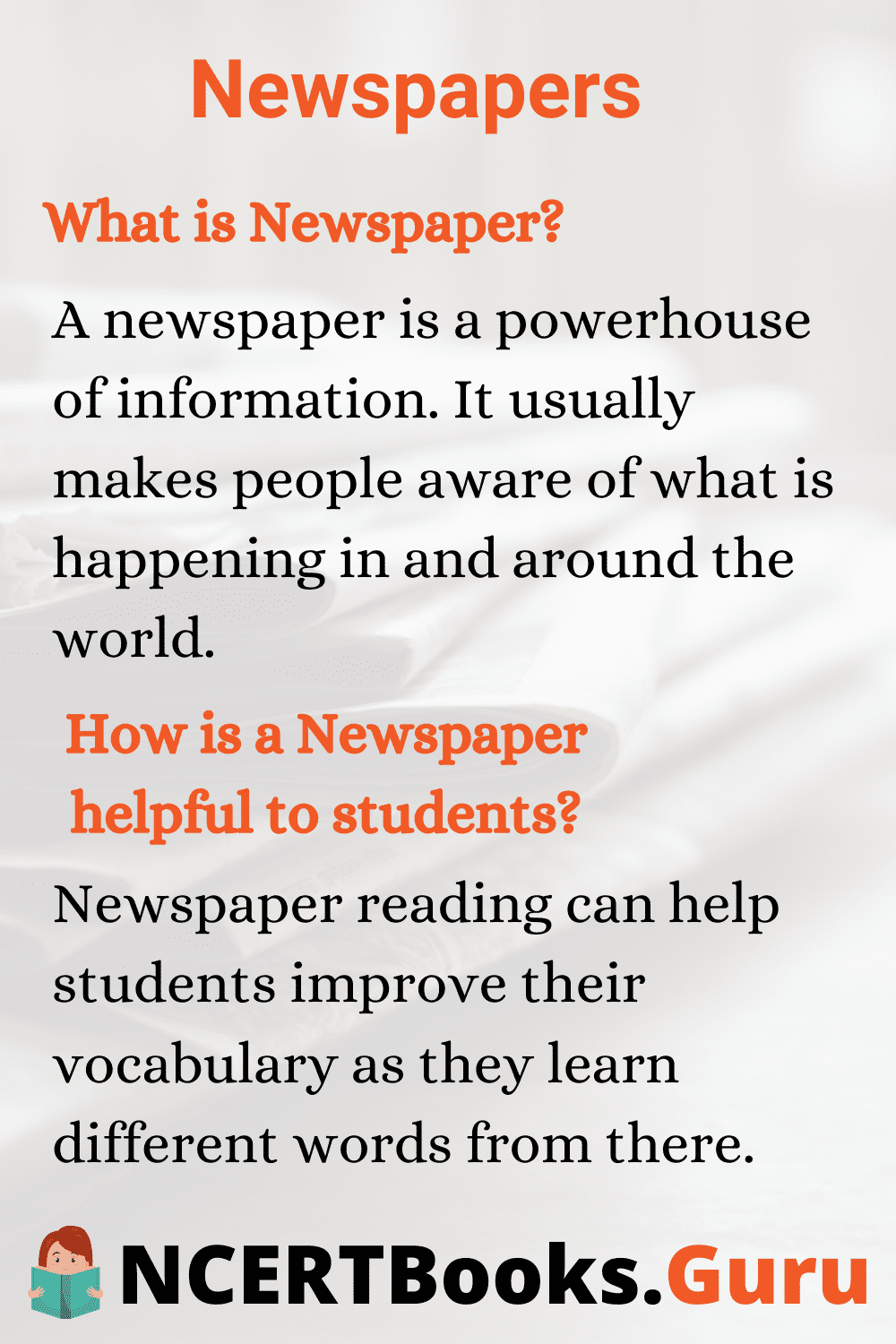 Importance of Newspapers and its uses