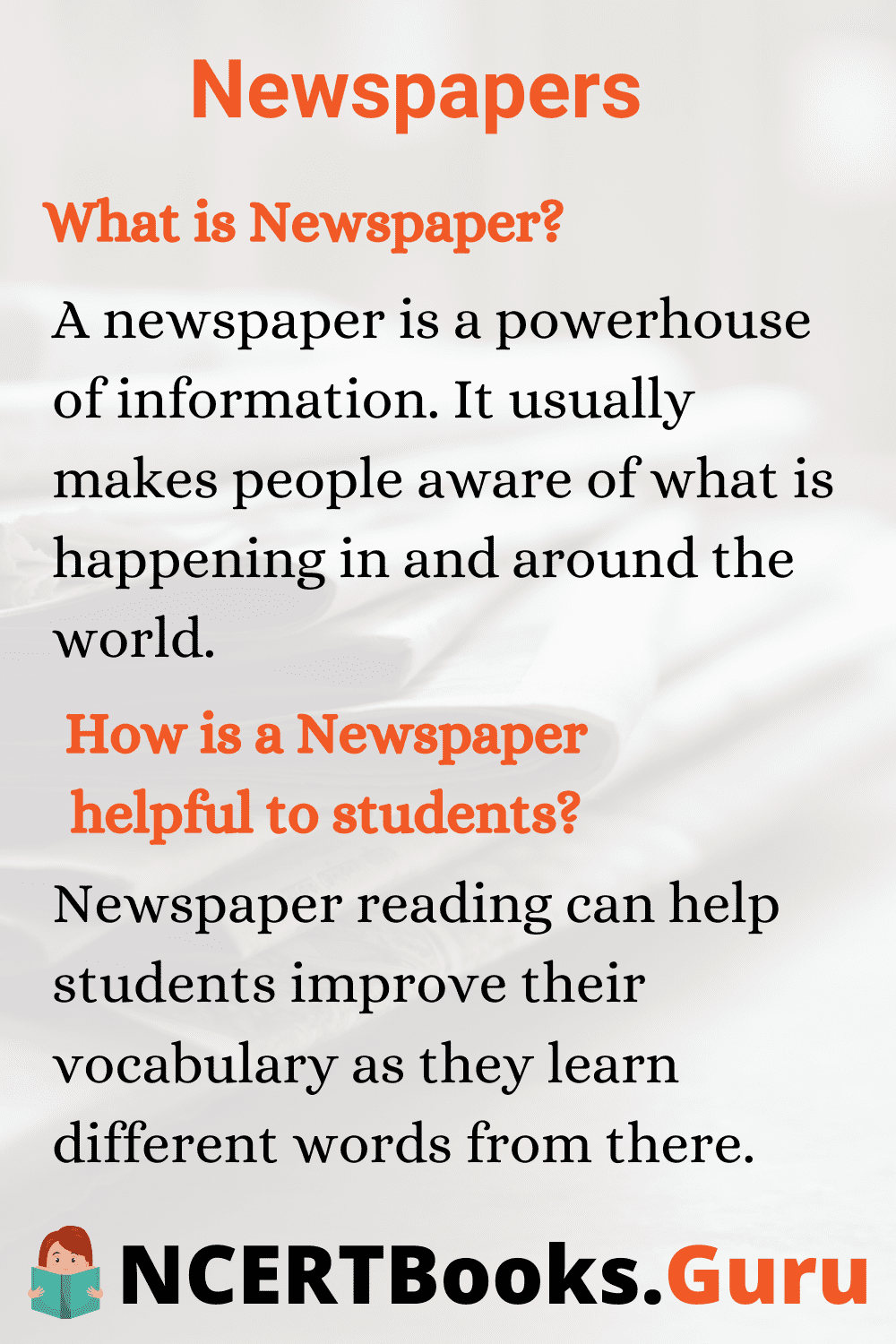 essay value of reading newspaper