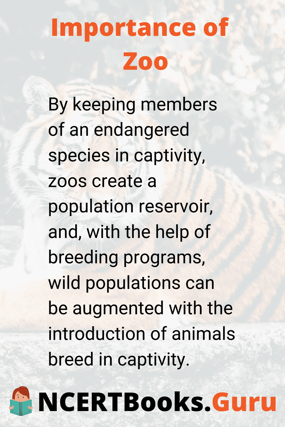 Importance of Zoo