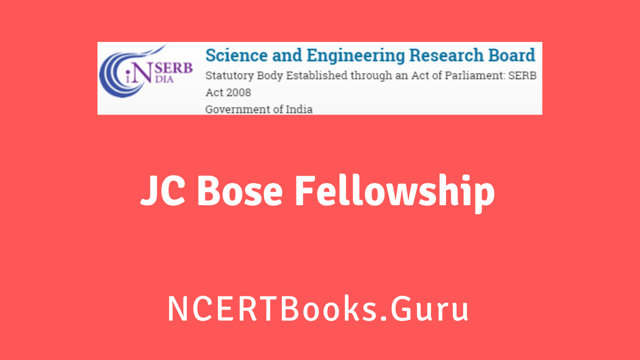 JC Bose Fellowship