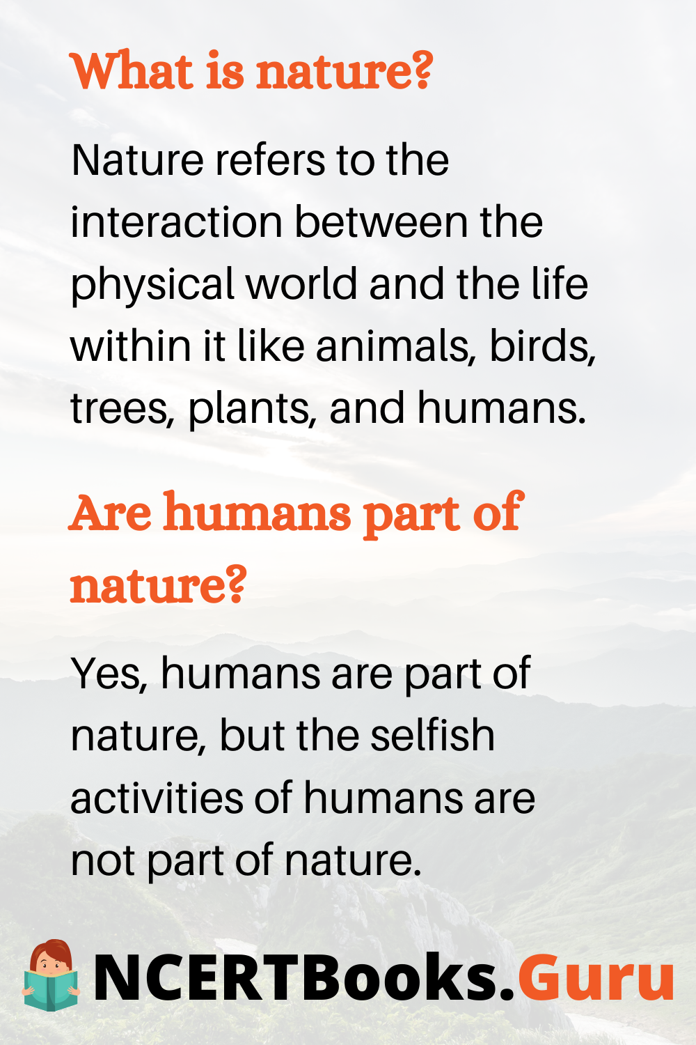 paragraph describing nature