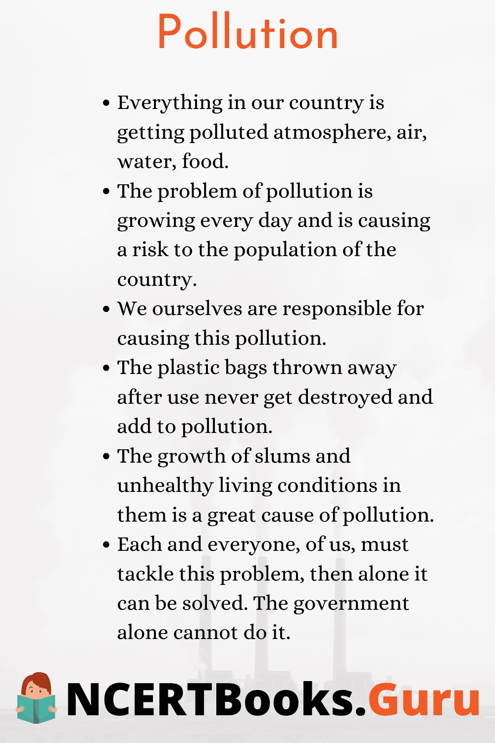 essay about pollution on water