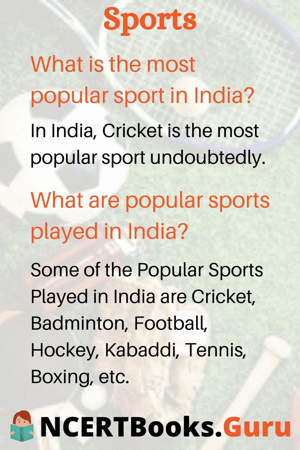 essay on sports and games in india