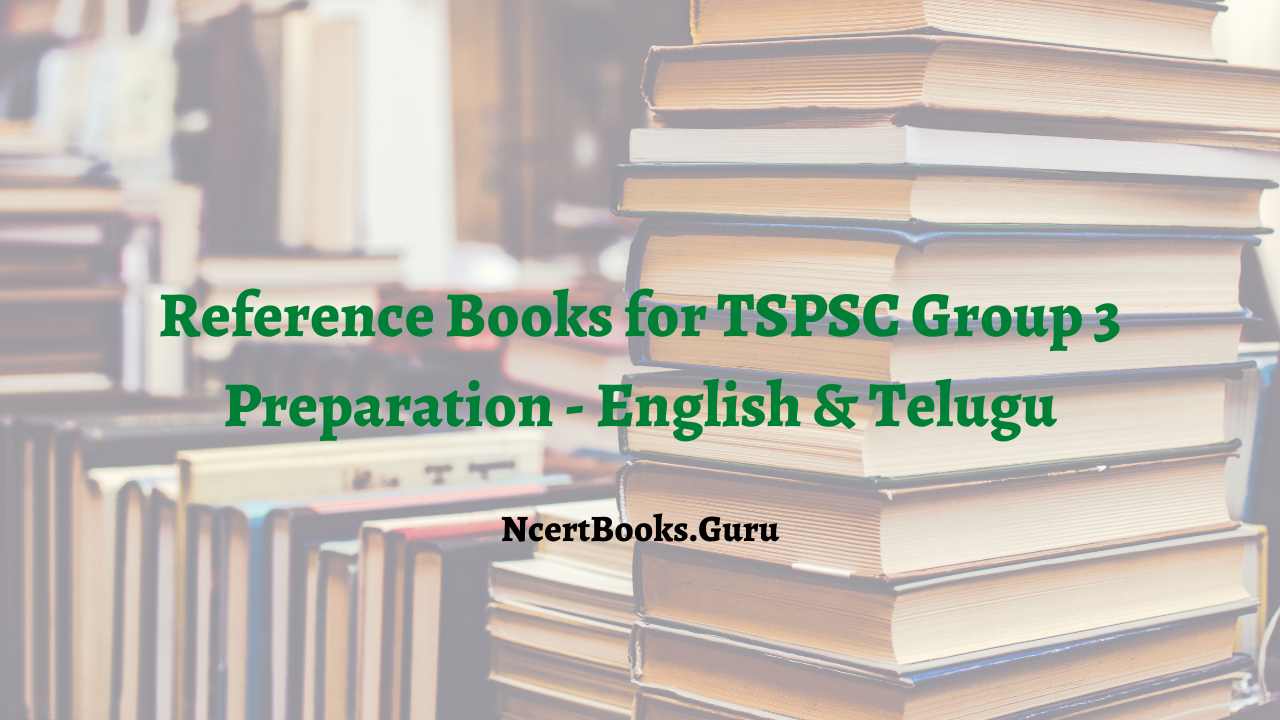 Reference books for tspsc group 3