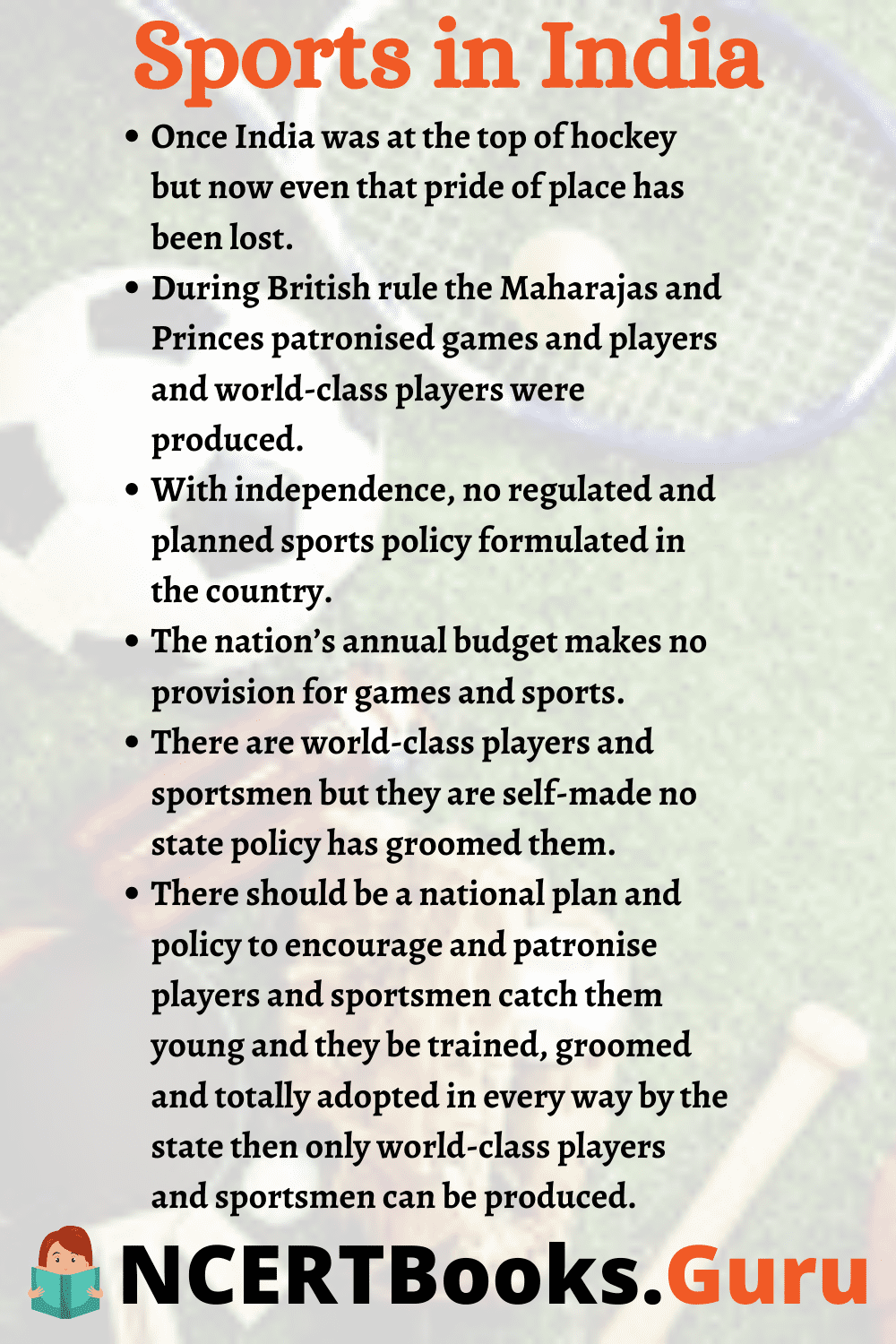 essay on sports and games in india