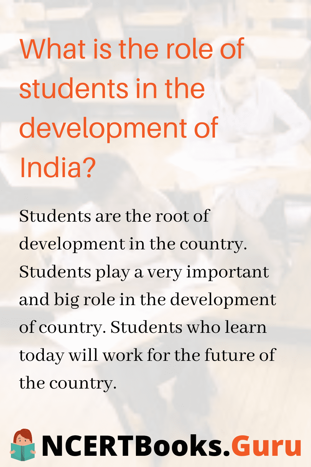 Role of students in the development of India