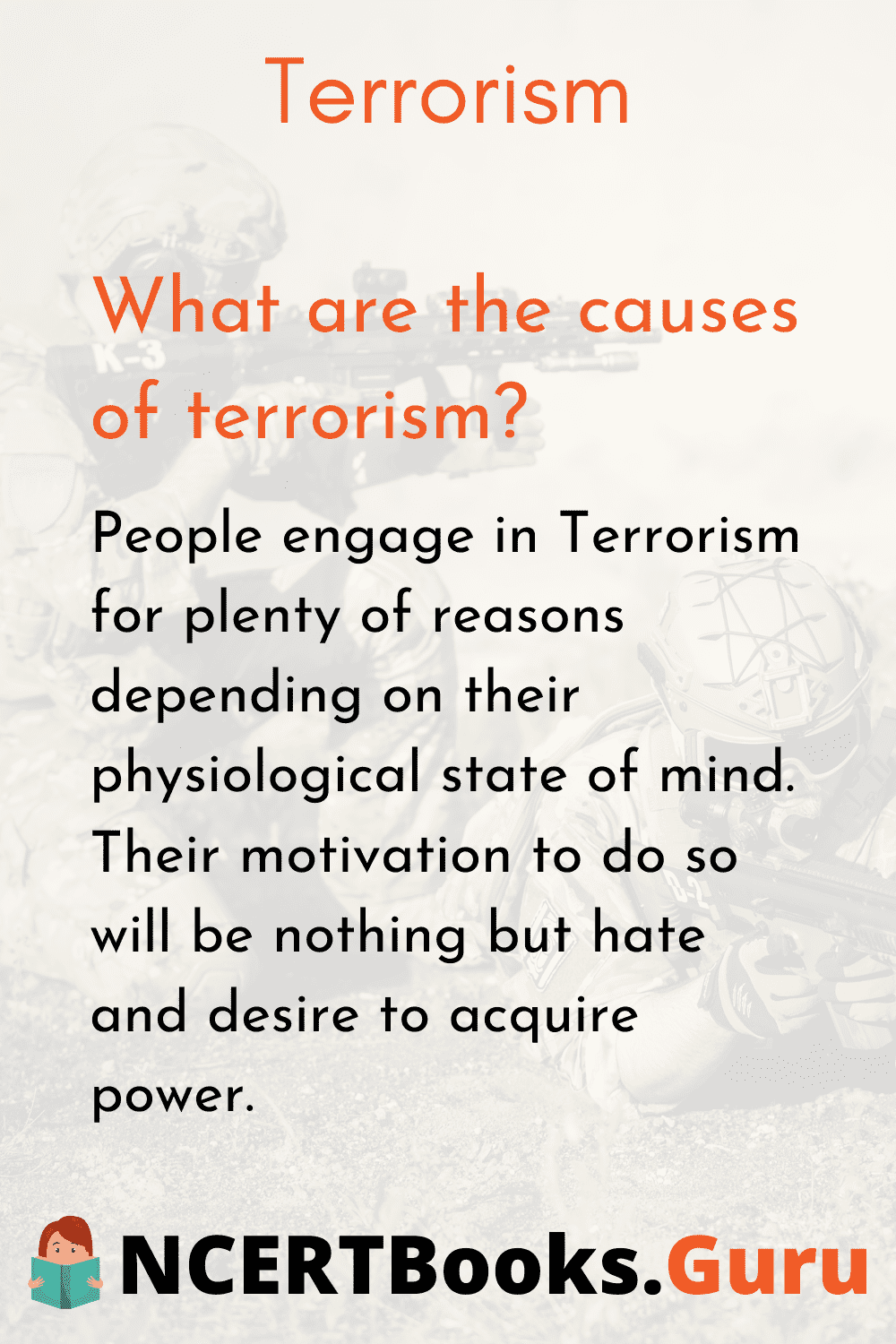 What are the causes of terrorism