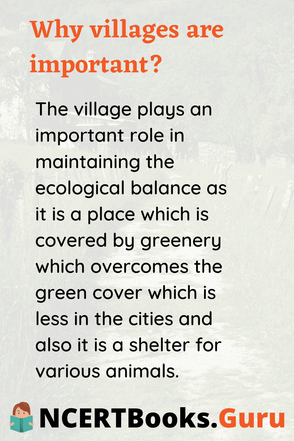 Why Villages are Important