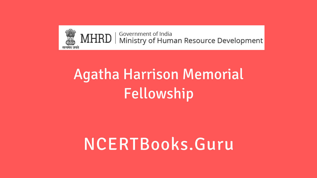 Agatha Harrison Memorial Fellowship