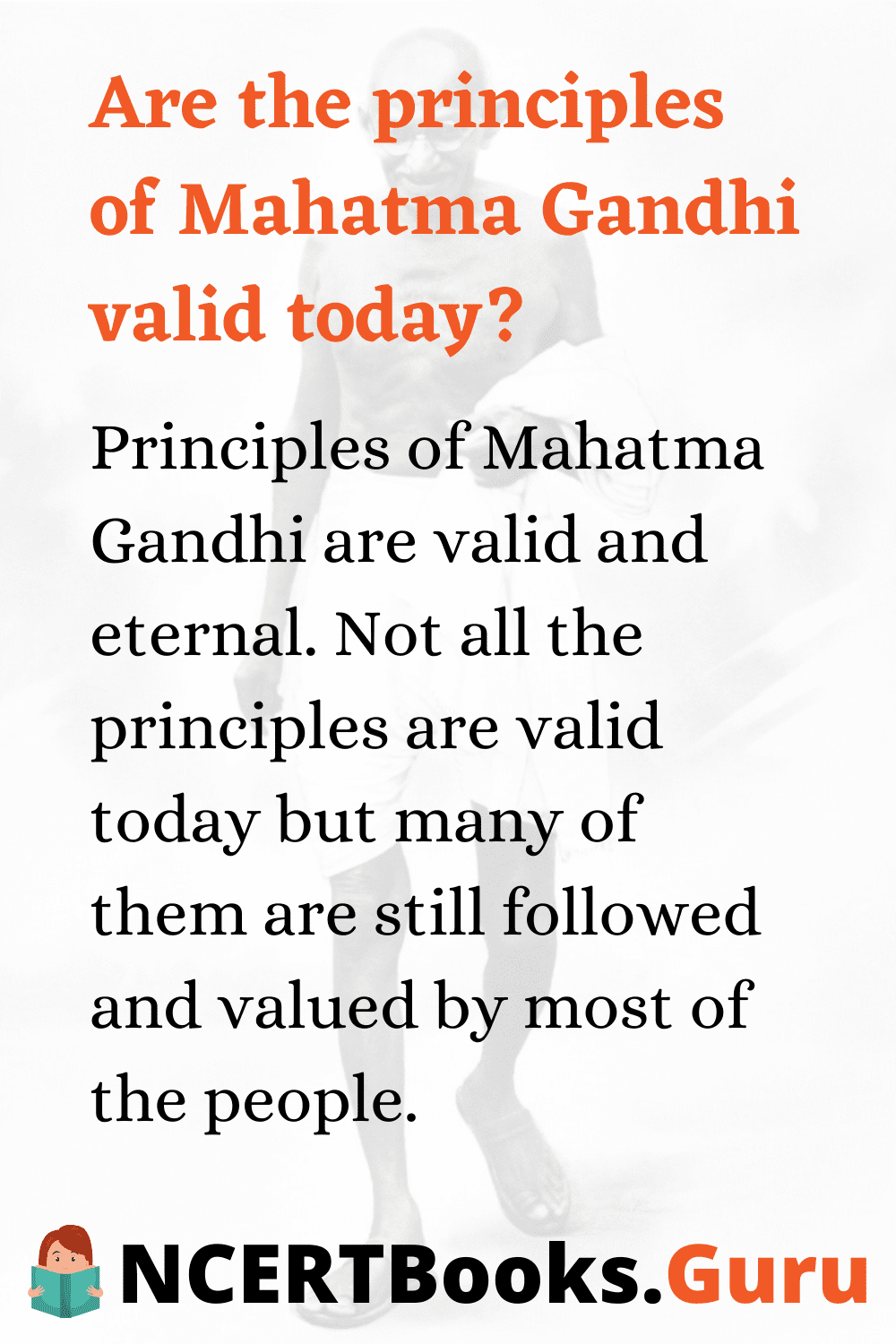 essay on relevance of gandhian principles in today's world